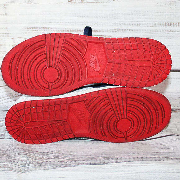 Nike Air Jordan White Navy Blue Red Mid BQ6931-104 Youth 6 - Picture 8 of 8